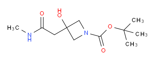 tert-butyl 3-hydroxy-3-[(methylcarbamoyl)methyl]azetidine-1-carboxylate