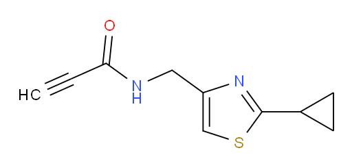 N-[(2-cyclopropyl-1,3-thiazol-4-yl)methyl]prop-2-ynamide
