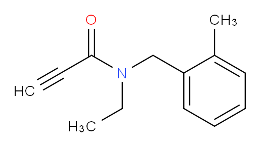 N-ethyl-N-[(2-methylphenyl)methyl]prop-2-ynamide