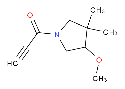 1-(4-methoxy-3,3-dimethylpyrrolidin-1-yl)prop-2-yn-1-one