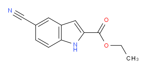 1H-Indole-2-carboxylic acid, 5-cyano-, ethyl ester