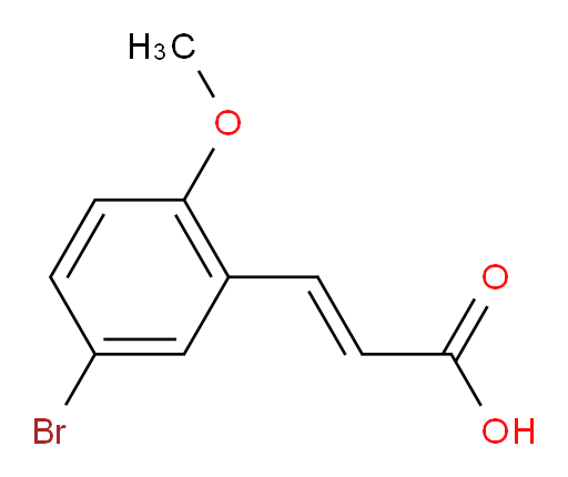 (2E)-3-(5-bromo-2-methoxyphenyl)prop-2-enoic acid