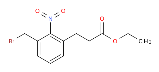ethyl 3-(3-(bromomethyl)-2-nitrophenyl)propanoate