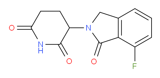 3-(7-fluoro-1-oxo-2,3-dihydro-1H-isoindol-2-yl)piperidine-2,6-dione