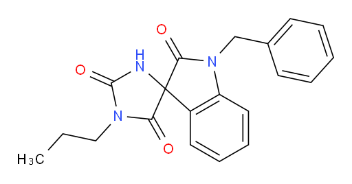 1'-benzyl-1-propyl-1',2'-dihydrospiro[imidazolidine-4,3'-indole]-2,2',5-trione