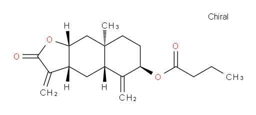 (3aR,4aR,6R,8aR,9aR)-8a-methyl-3,5-dimethylene-2-oxododecahydronaphtho[2,3-b]furan-6-yl butyrate