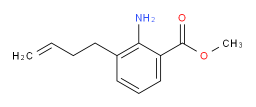 methyl 2-amino-3-(but-3-en-1-yl)benzoate