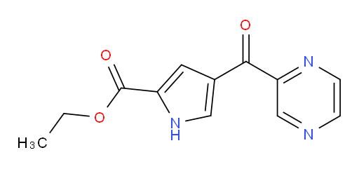 ethyl 4-(pyrazine-2-carbonyl)-1H-pyrrole-2-carboxylate