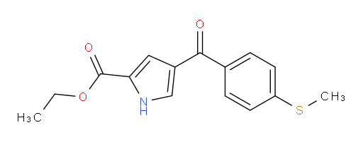 ethyl 4-(4-(methylthio)benzoyl)-1H-pyrrole-2-carboxylate