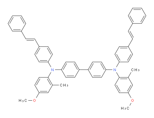 N4,N4'-bis(4-methoxy-2-methylphenyl)-N4,N4'-bis(4-((E)-styryl)phenyl)-[1,1'-biphenyl]-4,4'-diamine
