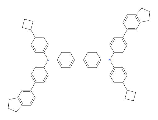 N4,N4'-bis(4-cyclobutylphenyl)-N4,N4'-bis(4-(2,3-dihydro-1H-inden-5-yl)phenyl)-[1,1'-biphenyl]-4,4'-diamine