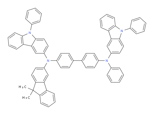 N4-(9,9-dimethyl-9H-fluoren-3-yl)-N4'-phenyl-N4,N4'-bis(9-phenyl-9H-carbazol-3-yl)-[1,1'-biphenyl]-4,4'-diamine