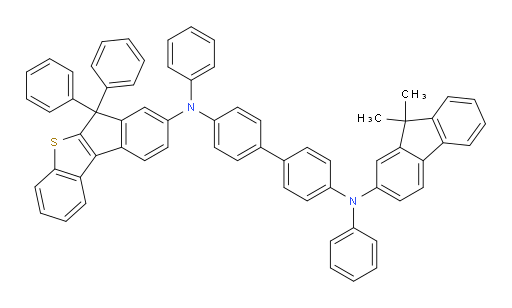 N4-(9,9-dimethyl-9H-fluoren-2-yl)-N4'-(6,6-diphenyl-6H-benzo[b]indeno[1,2-d]thiophen-8-yl)-N4,N4'-diphenyl-[1,1'-biphenyl]-4,4'-diamine