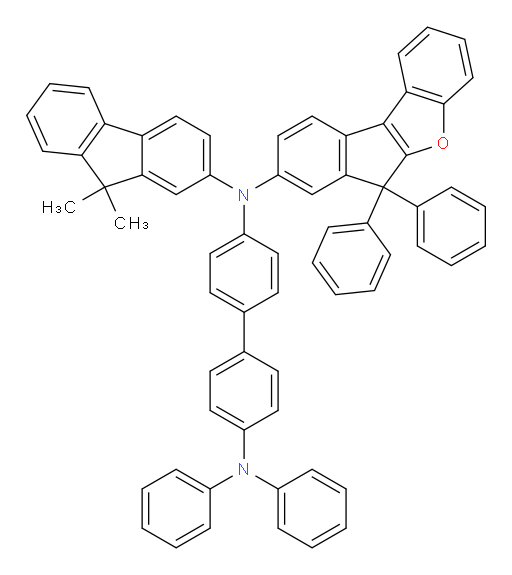 N4-(9,9-dimethyl-9H-fluoren-2-yl)-N4-(6,6-diphenyl-6H-indeno[2,1-b]benzofuran-8-yl)-N4',N4'-diphenyl-[1,1'-biphenyl]-4,4'-diamine