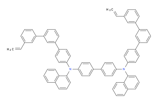 N4,N4'-di(naphthalen-1-yl)-N4,N4'-bis(3''-vinyl-[1,1':3',1''-terphenyl]-4-yl)-[1,1'-biphenyl]-4,4'-diamine