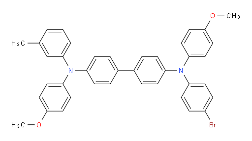 N4-(4-bromophenyl)-N4,N4'-bis(4-methoxyphenyl)-N4'-(m-tolyl)-[1,1'-biphenyl]-4,4'-diamine