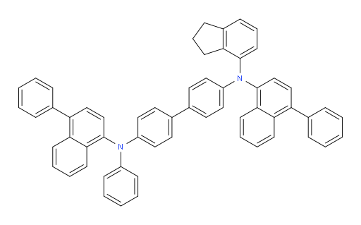 N4-(2,3-dihydro-1H-inden-4-yl)-N4'-phenyl-N4,N4'-bis(4-phenylnaphthalen-1-yl)-[1,1'-biphenyl]-4,4'-diamine