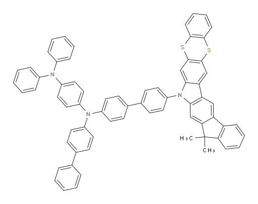 N1-([1,1'-biphenyl]-4-yl)-N1-(4'-(9,9-dimethylbenzo[5,6][1,4]dithiino[2,3-b]indeno[1,2-h]carbazol-7(9H)-yl)-[1,1'-biphenyl]-4-yl)-N4,N4-diphenylbenzene-1,4-diamine
