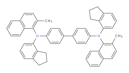 N4,N4'-bis(2,3-dihydro-1H-inden-4-yl)-N4,N4'-bis(2-methylnaphthalen-1-yl)-[1,1'-biphenyl]-4,4'-diamine