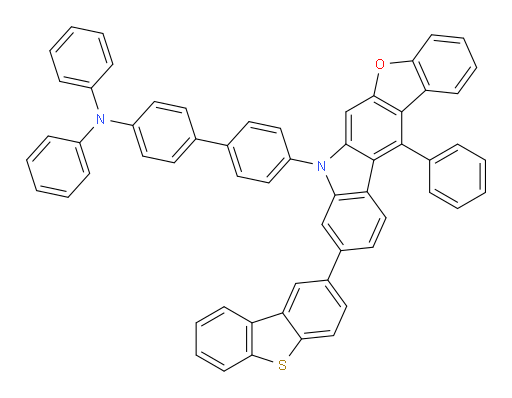 4'-(9-(dibenzo[b,d]thiophen-2-yl)-12-phenyl-7H-benzofuro[2,3-b]carbazol-7-yl)-N,N-diphenyl-[1,1'-biphenyl]-4-amine