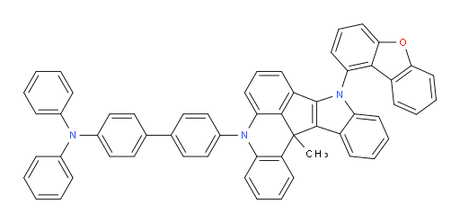 4'-(9-(dibenzo[b,d]furan-1-yl)-13c-methyl-9,13c-dihydro-5H-indolo[3',2':4,5]cyclopenta[1,2,3-kl]acridin-5-yl)-N,N-diphenyl-[1,1'-biphenyl]-4-amine