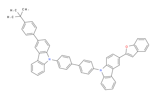 3-(benzofuran-2-yl)-9-(4'-(3-(4-(tert-butyl)phenyl)-9H-carbazol-9-yl)-[1,1'-biphenyl]-4-yl)-9H-carbazole