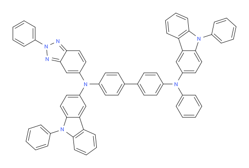 N4-phenyl-N4'-(2-phenyl-2H-benzo[d][1,2,3]triazol-5-yl)-N4,N4'-bis(9-phenyl-9H-carbazol-3-yl)-[1,1'-biphenyl]-4,4'-diamine