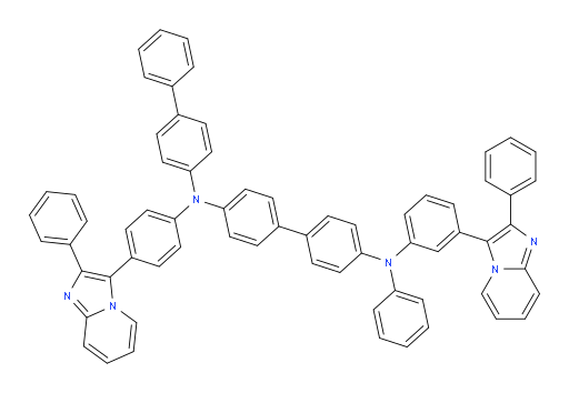 N4-([1,1'-biphenyl]-4-yl)-N4'-phenyl-N4'-(3-(2-phenylimidazo[1,2-a]pyridin-3-yl)phenyl)-N4-(4-(2-phenylimidazo[1,2-a]pyridin-3-yl)phenyl)-[1,1'-biphenyl]-4,4'-diamine