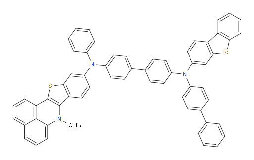N4-([1,1'-biphenyl]-4-yl)-N4-(dibenzo[b,d]thiophen-3-yl)-N4'-(7-methyl-7H-benzo[de]benzo[4,5]thieno[3,2-b]quinolin-10-yl)-N4'-phenyl-[1,1'-biphenyl]-4,4'-diamine