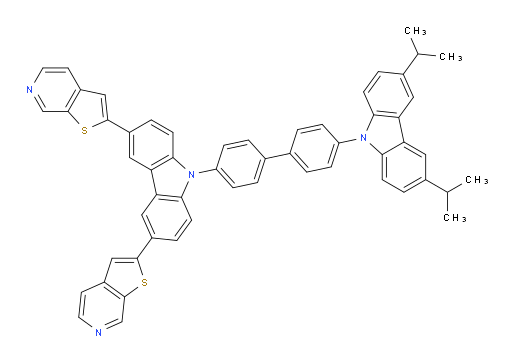 2,2'-(9-(4'-(3,6-diisopropyl-9H-carbazol-9-yl)-[1,1'-biphenyl]-4-yl)-9H-carbazole-3,6-diyl)dithieno[2,3-c]pyridine