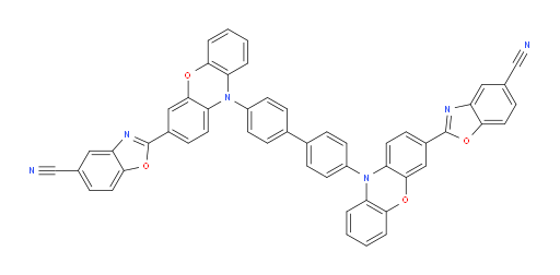 2,2'-(10,10'-([1,1'-biphenyl]-4,4'-diyl)bis(10H-phenoxazine-10,3-diyl))bis(benzo[d]oxazole-5-carbonitrile)