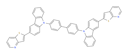 2-(9-(4'-(3-(thieno[2,3-b]pyridin-2-yl)-9H-carbazol-9-yl)-[1,1'-biphenyl]-4-yl)-9H-carbazol-3-yl)thieno[3,2-b]pyridine