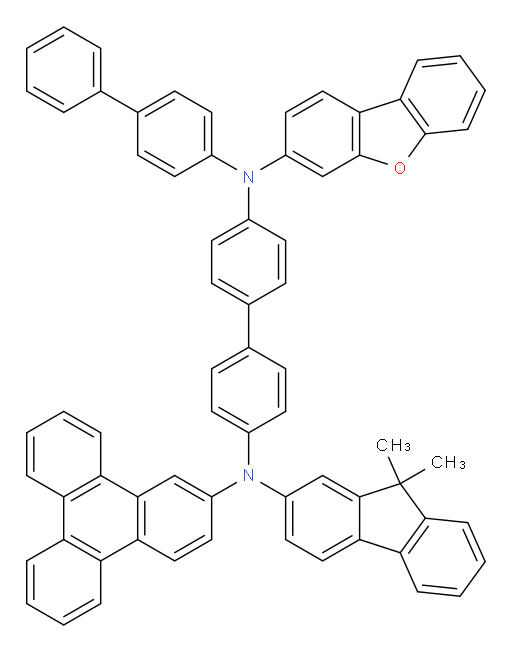 N4-([1,1'-biphenyl]-4-yl)-N4-(dibenzo[b,d]furan-3-yl)-N4'-(9,9-dimethyl-9H-fluoren-2-yl)-N4'-(triphenylen-2-yl)-[1,1'-biphenyl]-4,4'-diamine