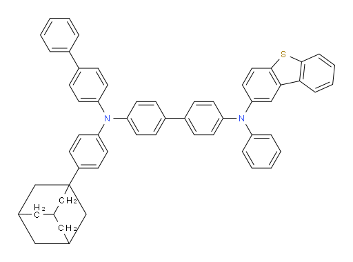 N4-([1,1'-biphenyl]-4-yl)-N4-(4-(adamantan-1-yl)phenyl)-N4'-(dibenzo[b,d]thiophen-2-yl)-N4'-phenyl-[1,1'-biphenyl]-4,4'-diamine