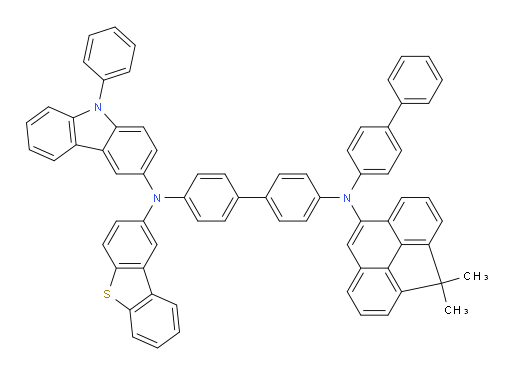 N4-([1,1'-biphenyl]-4-yl)-N4'-(dibenzo[b,d]thiophen-2-yl)-N4-(4,4-dimethyl-4H-cyclopenta[def]phenanthren-8-yl)-N4'-(9-phenyl-9H-carbazol-3-yl)-[1,1'-biphenyl]-4,4'-diamine