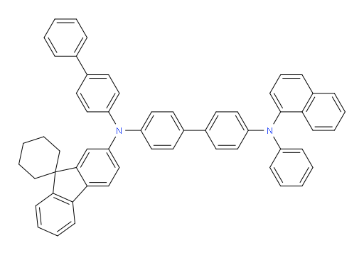 N4-([1,1'-biphenyl]-4-yl)-N4'-(naphthalen-1-yl)-N4'-phenyl-N4-(spiro[cyclohexane-1,9'-fluoren]-2'-yl)-[1,1'-biphenyl]-4,4'-diamine