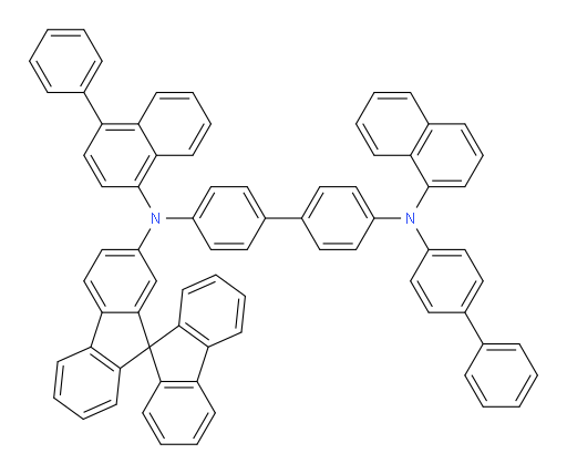 N4-(9,9'-spirobi[fluoren]-7-yl)-N4'-([1,1'-biphenyl]-4-yl)-N4'-(naphthalen-1-yl)-N4-(4-phenylnaphthalen-1-yl)-[1,1'-biphenyl]-4,4'-diamine