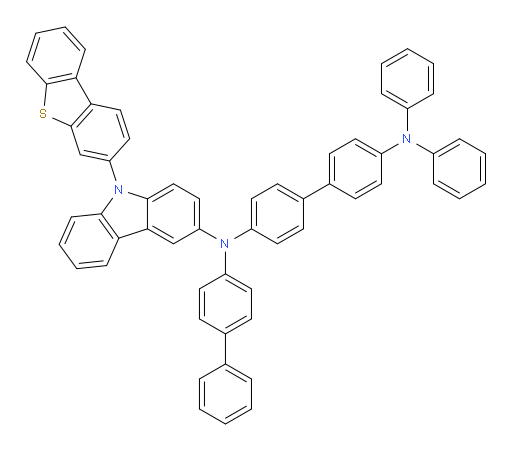 N4-([1,1'-biphenyl]-4-yl)-N4-(9-(dibenzo[b,d]thiophen-3-yl)-9H-carbazol-3-yl)-N4',N4'-diphenyl-[1,1'-biphenyl]-4,4'-diamine