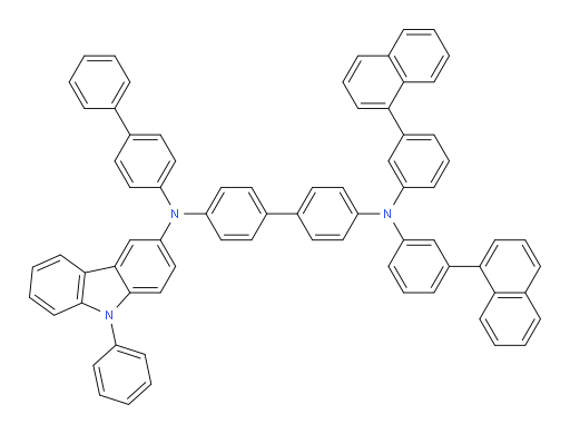 N4-([1,1'-biphenyl]-4-yl)-N4',N4'-bis(3-(naphthalen-1-yl)phenyl)-N4-(9-phenyl-9H-carbazol-3-yl)-[1,1'-biphenyl]-4,4'-diamine