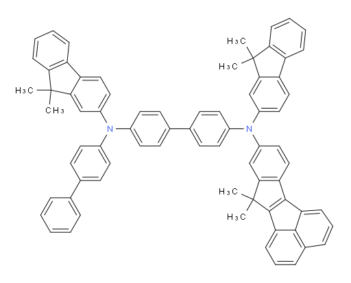 N4-([1,1'-biphenyl]-4-yl)-N4'-(11,11-dimethyl-11H-indeno[1,2-a]acenaphthylen-9-yl)-N4,N4'-bis(9,9-dimethyl-9H-fluoren-2-yl)-[1,1'-biphenyl]-4,4'-diamine