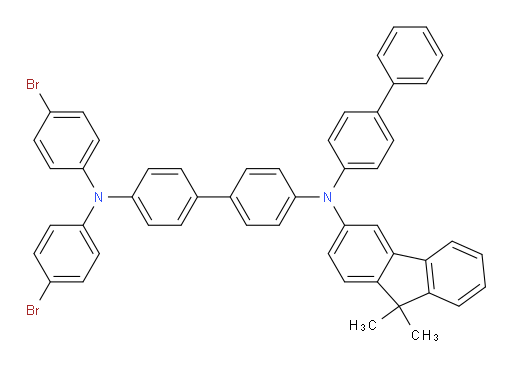 N4-([1,1'-biphenyl]-4-yl)-N4',N4'-bis(4-bromophenyl)-N4-(9,9-dimethyl-9H-fluoren-3-yl)-[1,1'-biphenyl]-4,4'-diamine