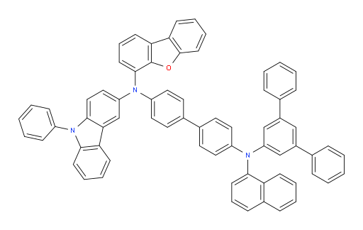 N4-([1,1':3',1''-terphenyl]-5'-yl)-N4'-(dibenzo[b,d]furan-4-yl)-N4-(naphthalen-1-yl)-N4'-(9-phenyl-9H-carbazol-3-yl)-[1,1'-biphenyl]-4,4'-diamine