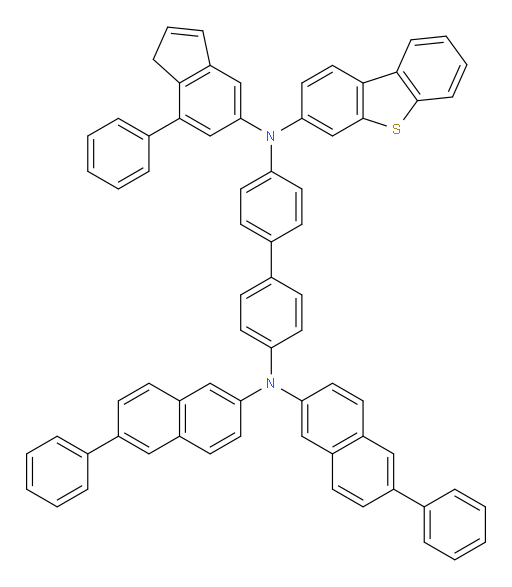 N4-(dibenzo[b,d]thiophen-3-yl)-N4-(7-phenyl-1H-inden-5-yl)-N4',N4'-bis(6-phenylnaphthalen-2-yl)-[1,1'-biphenyl]-4,4'-diamine