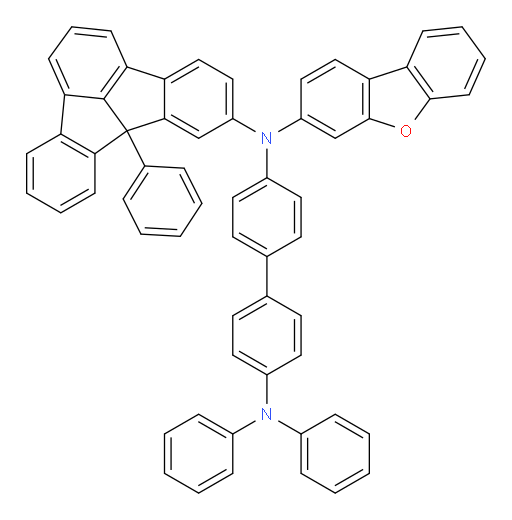 N4-(dibenzo[b,d]furan-3-yl)-N4',N4'-diphenyl-N4-(7b-phenyl-7bH-indeno[1,2,3-jk]fluoren-6-yl)-[1,1'-biphenyl]-4,4'-diamine