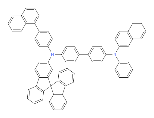 N4-(9,9'-spirobi[fluoren]-7-yl)-N4-(4-(naphthalen-1-yl)phenyl)-N4'-(naphthalen-2-yl)-N4'-phenyl-[1,1'-biphenyl]-4,4'-diamine