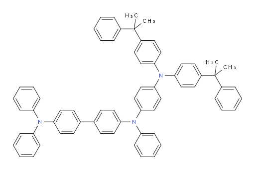 N4-(4-(bis(4-(2-phenylpropan-2-yl)phenyl)amino)phenyl)-N4,N4',N4'-triphenyl-[1,1'-biphenyl]-4,4'-diamine