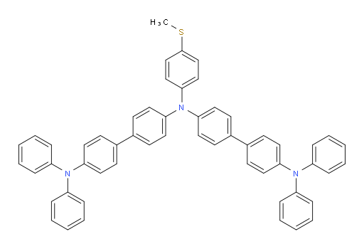 N4-(4'-(diphenylamino)-[1,1'-biphenyl]-4-yl)-N4-(4-(methylthio)phenyl)-N4',N4'-diphenyl-[1,1'-biphenyl]-4,4'-diamine