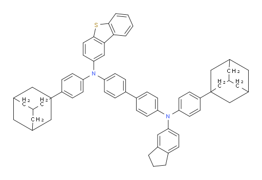 N4,N4'-bis(4-(adamantan-1-yl)phenyl)-N4-(dibenzo[b,d]thiophen-2-yl)-N4'-(2,3-dihydro-1H-inden-5-yl)-[1,1'-biphenyl]-4,4'-diamine
