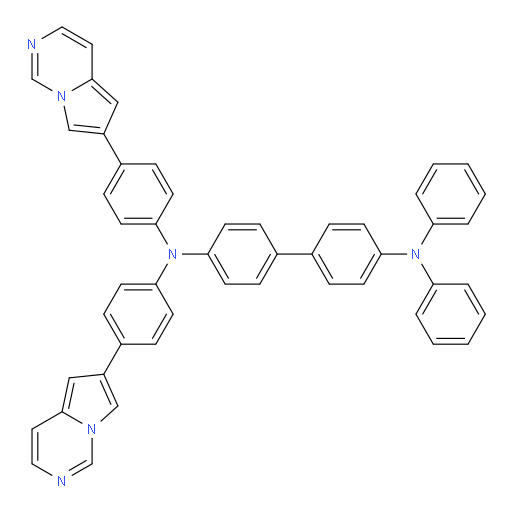 N4,N4-diphenyl-N4',N4'-bis(4-(pyrrolo[1,2-c]pyrimidin-6-yl)phenyl)-[1,1'-biphenyl]-4,4'-diamine