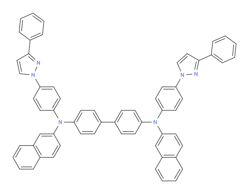 N4,N4'-di(naphthalen-2-yl)-N4,N4'-bis(4-(3-phenyl-1H-pyrazol-1-yl)phenyl)-[1,1'-biphenyl]-4,4'-diamine